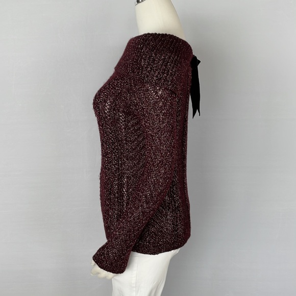 WHBM At The Shoulder Bow Back Sweater XS - Picture 10 of 16